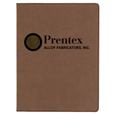 Prentex - Brown Laserable Leatherette Portfolio with Notepad Thumbnail